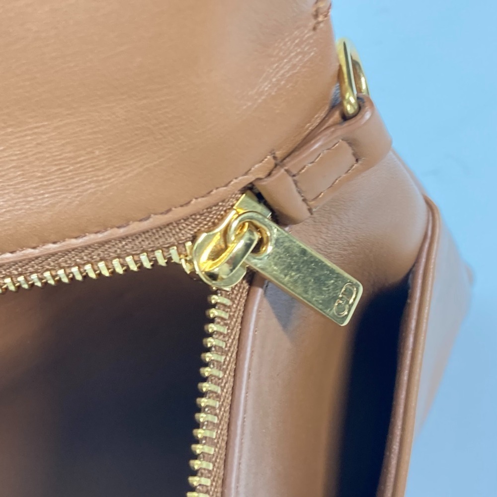 CHRISTIAN DIOR Brown Leather Shoulder Bag - Picture 9 of 14